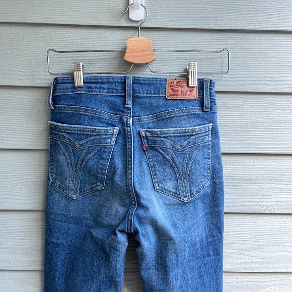 levi’s 721 ankle jeans high rise skinny distressed - Picture 3 of 6